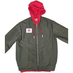 Marvel Spider Verse MILES MORALES SpiderMan Full Zip Hooded Bomber Jacket Mens